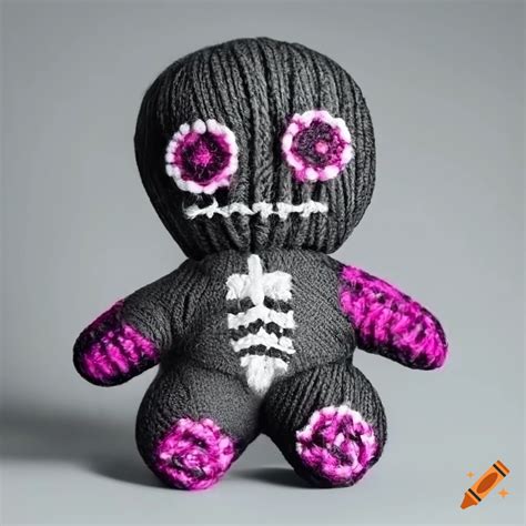 Magenta voodoo doll